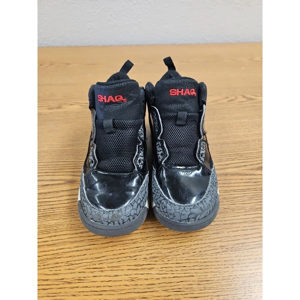 Shaq High Tops Boys Basketball‎ Youth Sneakers Y12 Shoes Jordan Nike Air Blk/Red